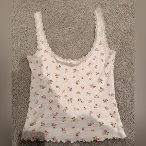 Billabong Floral Lace-Trimmed Women's tank Top camisole